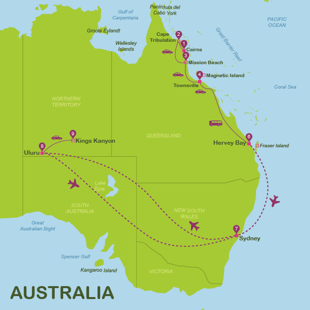 Australia In 15 Days For Independent Travellers (jun-sep)