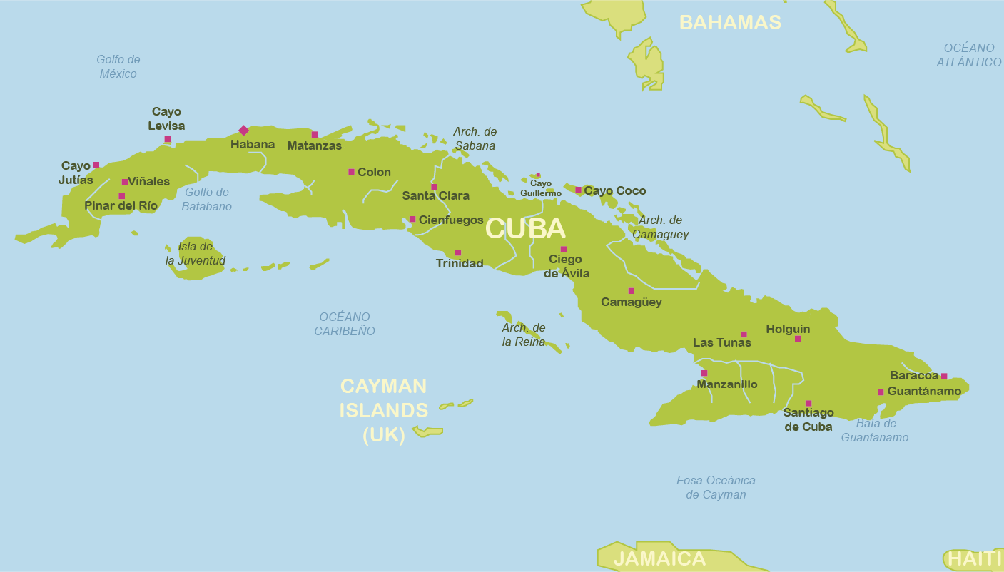 Mapas Turísticos De Cuba Plano De Cuba